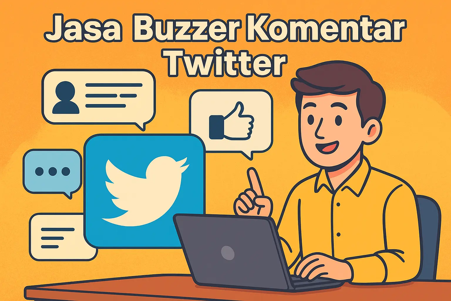 Jasa Buzzer Komentar Twitter