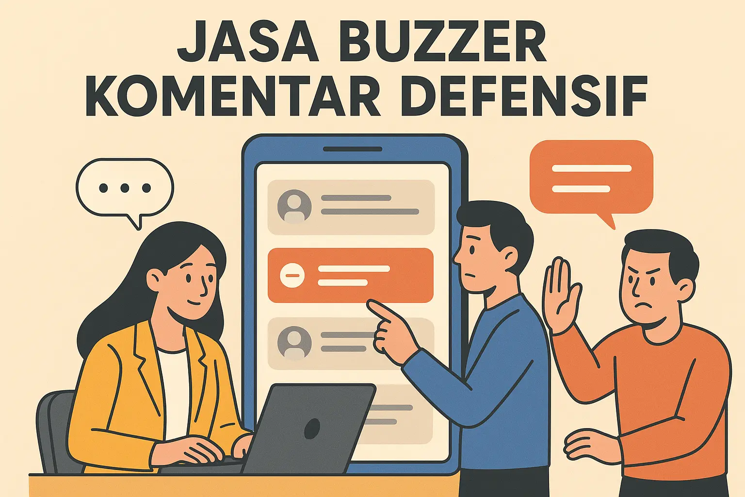 Jasa Buzzer Komentar Defensif